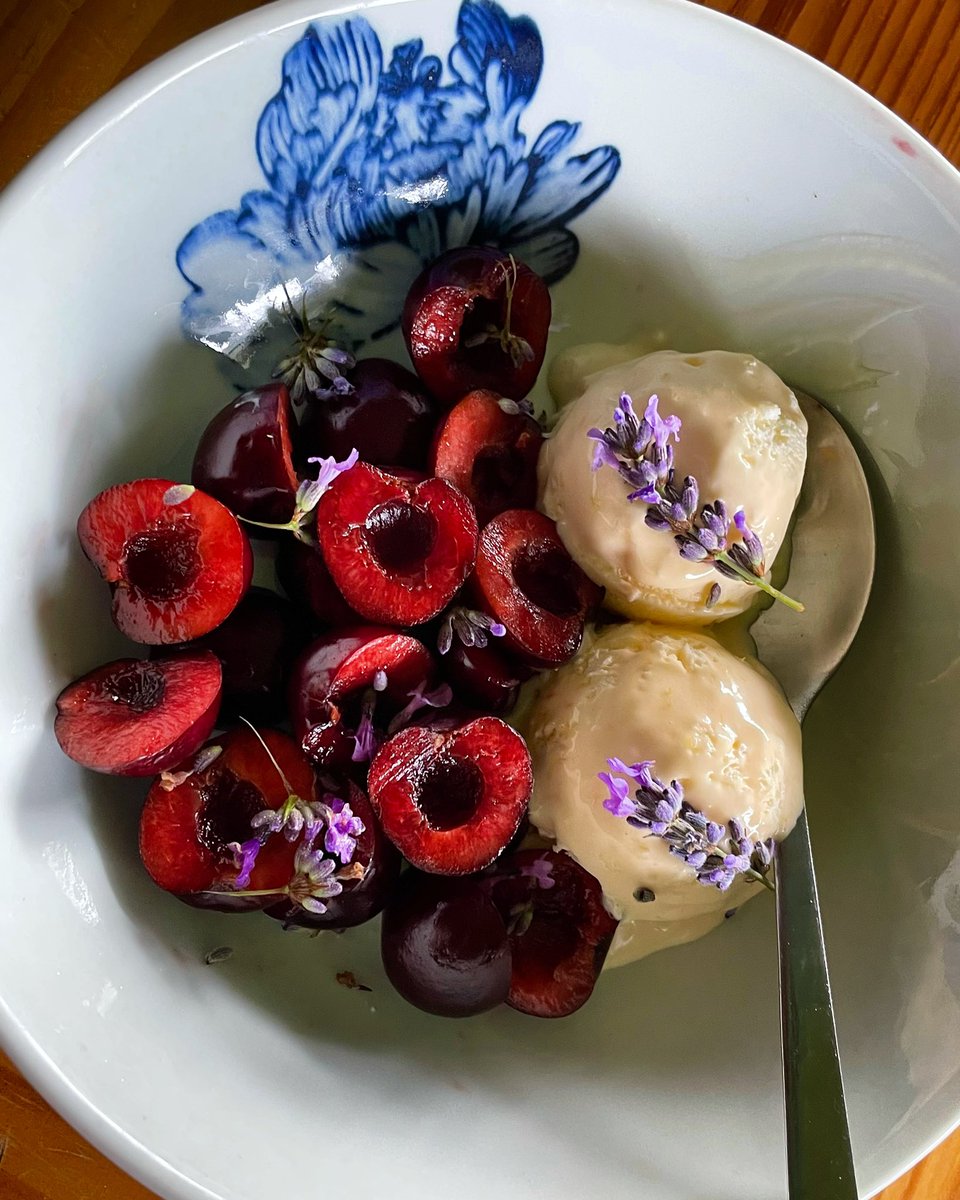 Donna Ward (@donnawardwriter) on Twitter photo Cherries with Stephanie Alexander’s lemon ice cream, sprinkled with French lavender. Because Christmas. <a href="/growcookeat/">Stephanie Alexander</a> @kitchengarden_foundation #cherries #lavender #foodphotography #foodstagram #fooddiary Cherries with Stephanie Alexander’s lemon ice cream, sprinkled with French lavender. Because Christmas. <a href="/growcookeat/">Stephanie Alexander</a> @kitchengarden_foundation #cherries #lavender #foodphotography #foodstagram #fooddiary