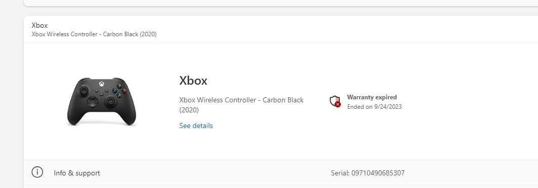 izerpermanente's tweet photo. @amazonIN @MicrosoftIndia bought a controller in July, still pursuing seller fraud on this as the warranty expired way before expected (as offered under microsoft's own terms), now amazon escalation officers say the proof isn't enough from the official warranty checker, I need... https://t.co/OnYDqvfiFx