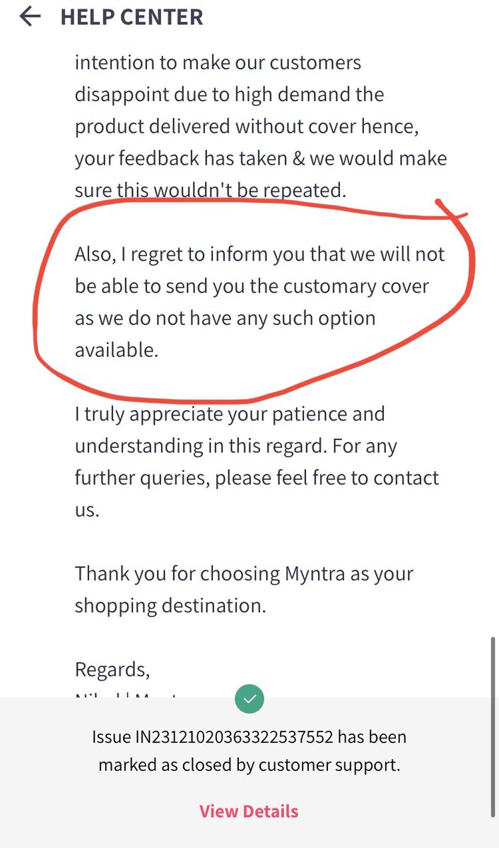 KumarIndraMish1's tweet photo. #Myntra has blatantly refused to provide what is rightfully a customer deserves. @jagograhakjago @PiyushGoyalOffc @BandBajaateRaho Please help me with this. 
@service_fc 
@BlackberrysMW they’re giving you a bad name. https://t.co/IArf5pDt8d