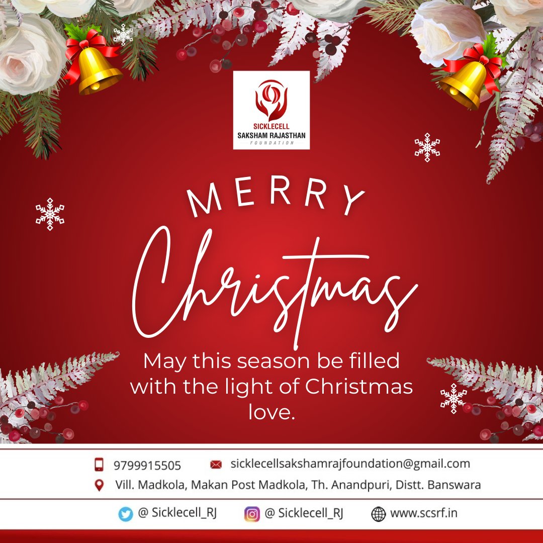 Sicklecell_RJ's tweet image. #MerryChristmas 
May your heart be lifted in praise this Christmas for the wonderful gift of Jesus and the joy He brings to our lives. Merry Christmas.
#toall
@GlobalSCDN 
@globalscdorgs 
@IndiaNasco 
@DrDexPatelSCAF