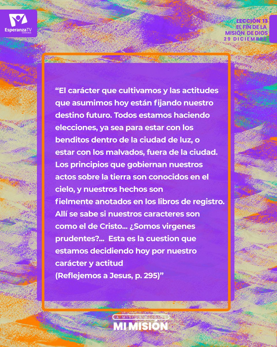 #LESadv ¿Cuánto te ha ayudado este trimestre a comprender más cabalmente no solo la importancia de la misión, sino además la manera en que tu iglesia y tú podrían participar mejor de ella, que es a lo que hemos sido llamados?