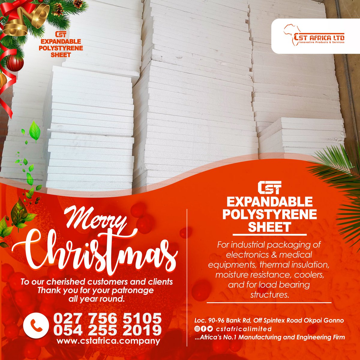 cstafricaltd's tweet photo. Merry Christmas and  a Happy New Year https://t.co/NCcRMGKvlm