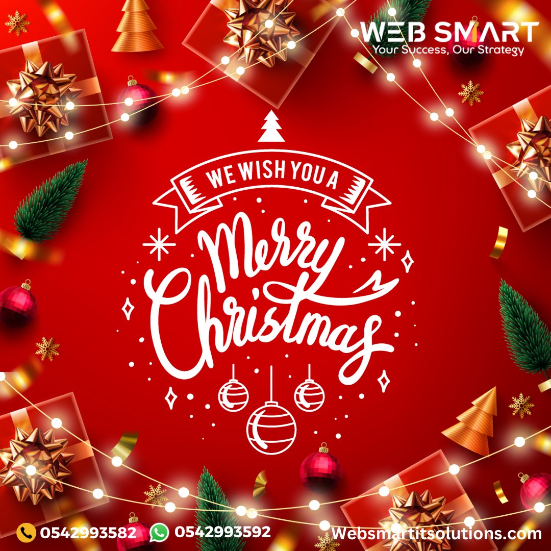 websmartuae's tweet image. 🎄✨ Wishing you a Merry Christmas from the Web Smart IT Solutions family! 🎅🏽🎉 #ChristmasTechMagic #WebSmartChristmas #TechCheers #HappychristmasEve2023 #HappyChristmas  🎄🔧🎅🏽