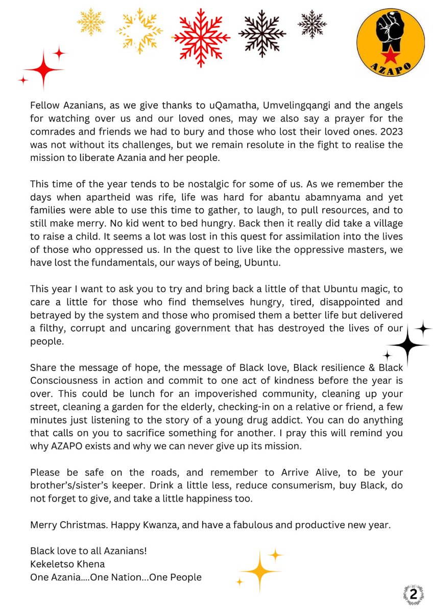 Happy Holiday moAfrikka