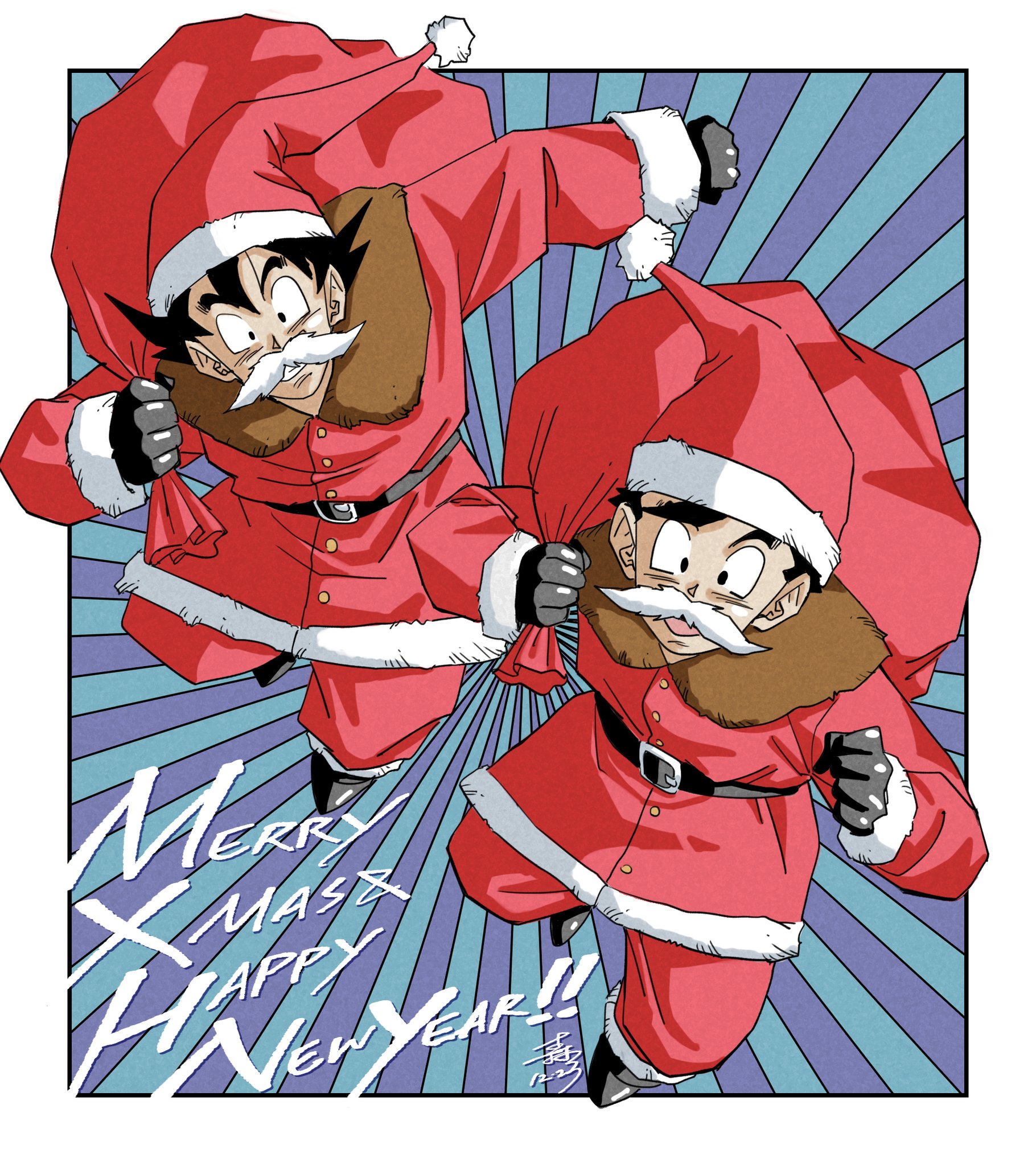 ドラゴンボール　孫悟空&ブルマ　クリスマス ドラゴンボールトレカ 孫悟空 ＆ ブルマ クリスマスカード 鳥山