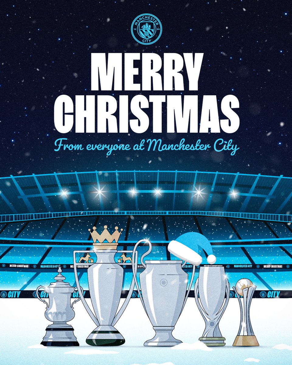 ManCity's tweet image. Wishing you a magical Christmas 🎄🩵