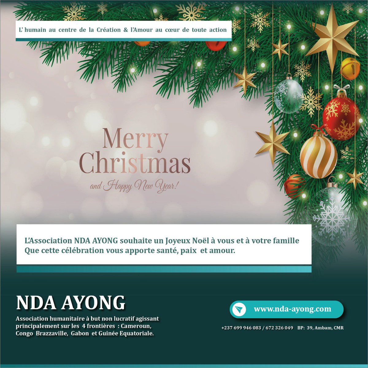 NdaAyong's tweet photo. #JoyeuxNoël2023 
#MerryChrismas2023 
#BonnesFêtes 
#Christmas 
#merrychristmas https://t.co/tUm3rEgp0C