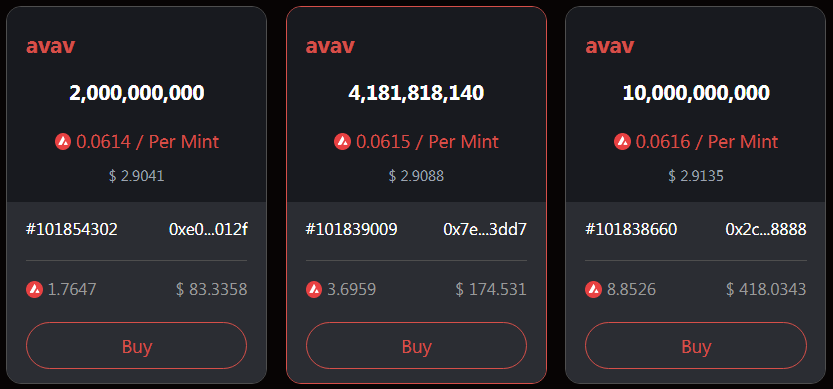 大大的福利局
老板赞助了35份 $AVAV 铭文全抽给大家，一份未留
$AVAV 是雪崩链上的明星铭文，以破纪录的Mint费用（超过1亿）和超5万个持有者而闻名，目前还未上任何大的交易所

1⃣抽*35份（每份含5张$AVAV，目前价值15U左右）
2⃣关注 <a href="/avavasc20/">$AVAV 撒币基金</a> X <a href="/maik2hello/">请叫我 MaiK</a> 
3⃣点赞+转推+好好留言
24h开奖