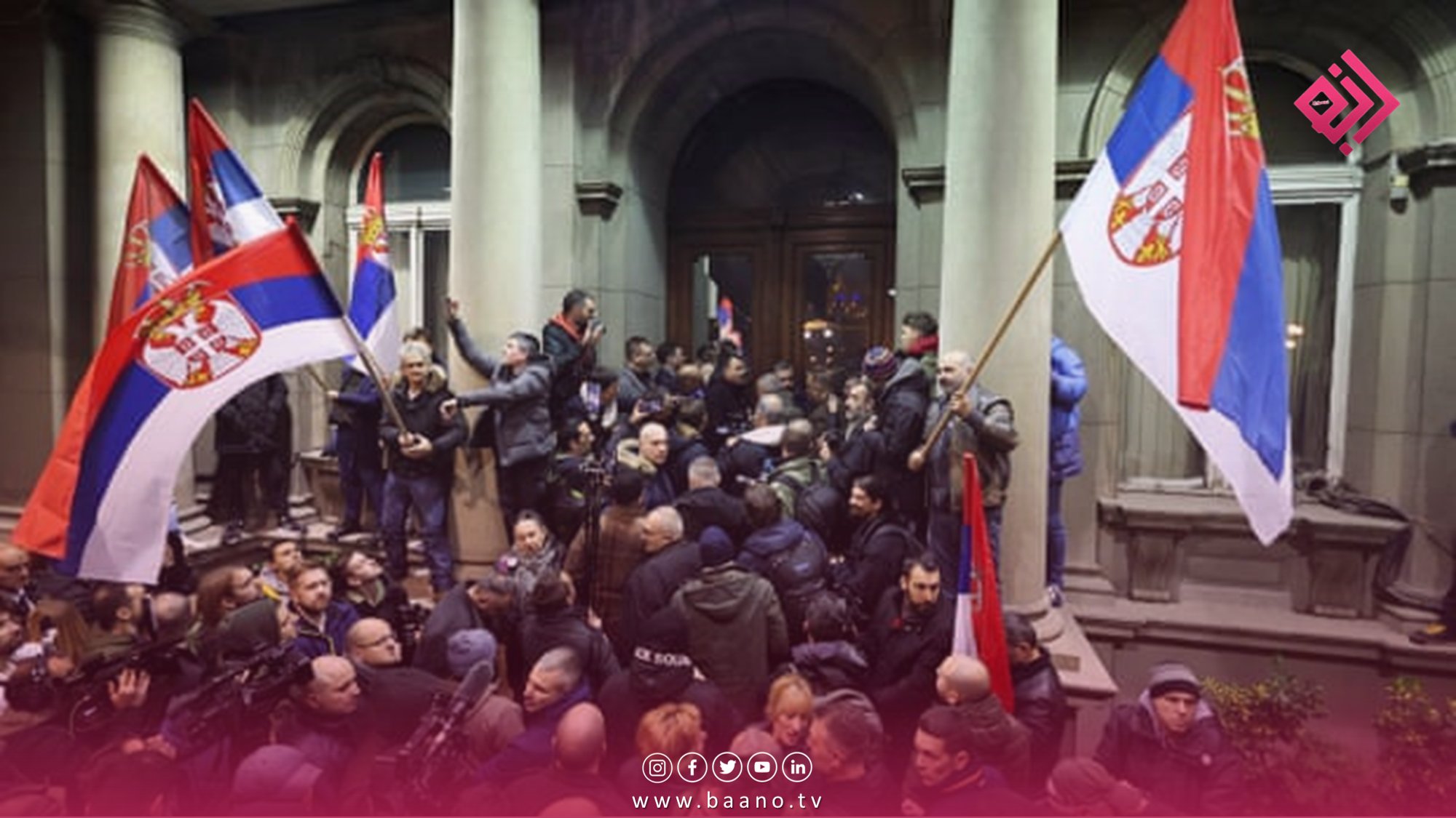 هزاران معترض در بلگراد خواستار ابطال انتخابات صربستان شدند