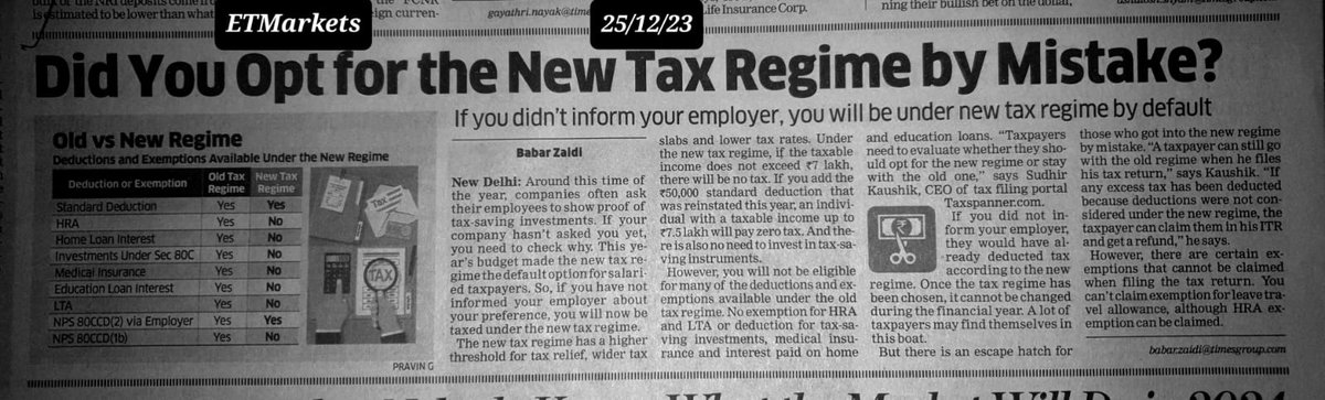 abhishekrajaram's tweet image. Oops, new tax regime? Analyze income and deductions. Old one might be kinder with big claims.

 #TaxRegime #IncomeAnalysis #DeductionAnalysis #TaxChanges #TaxPlanning #TaxTips
