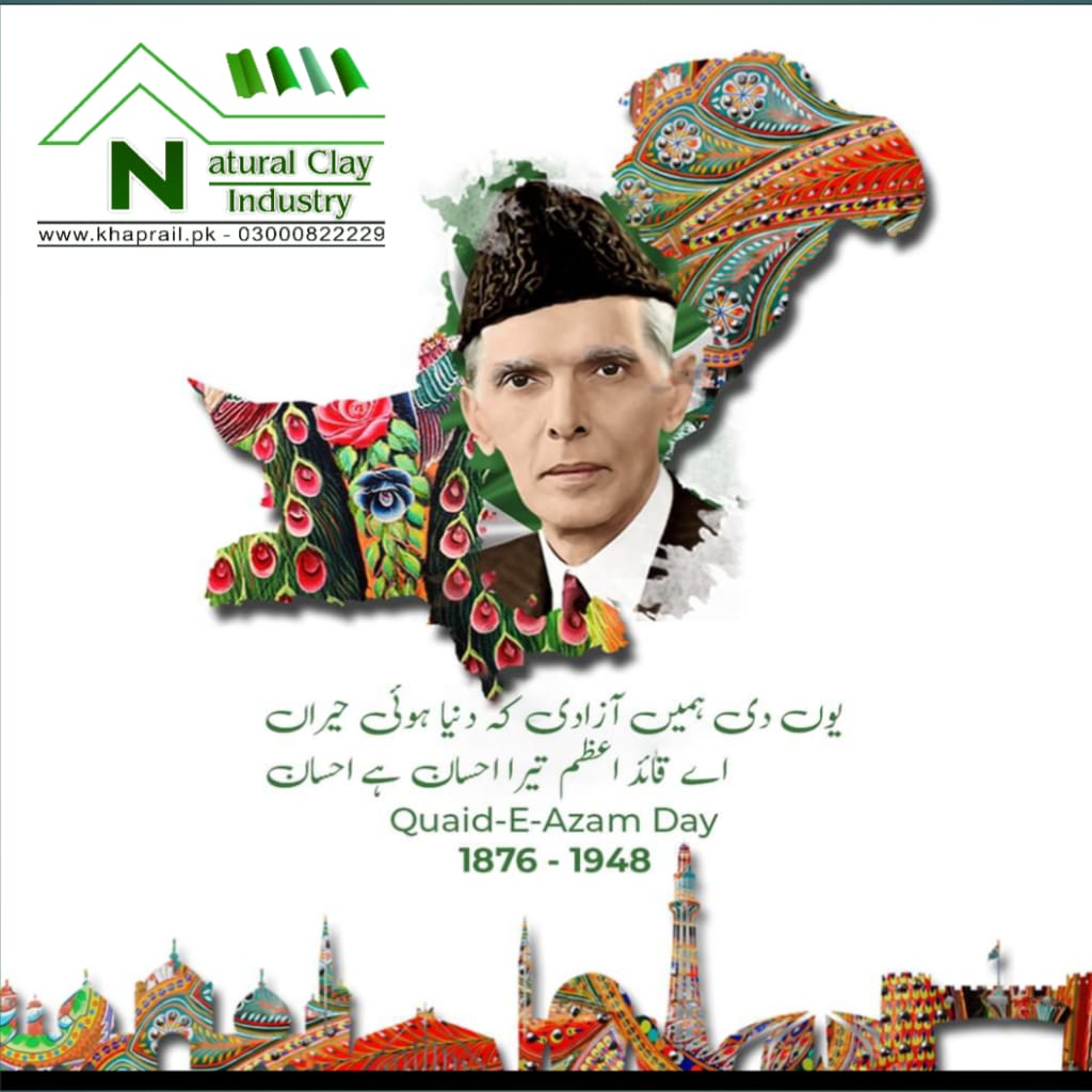 khaprailpk's tweet photo. Happy birthday to Quaid-e-Azam Muhammad Ali Jinnah! 🎉
#khaprail 
#naturalclayindustry https://t.co/umLghyc1U0