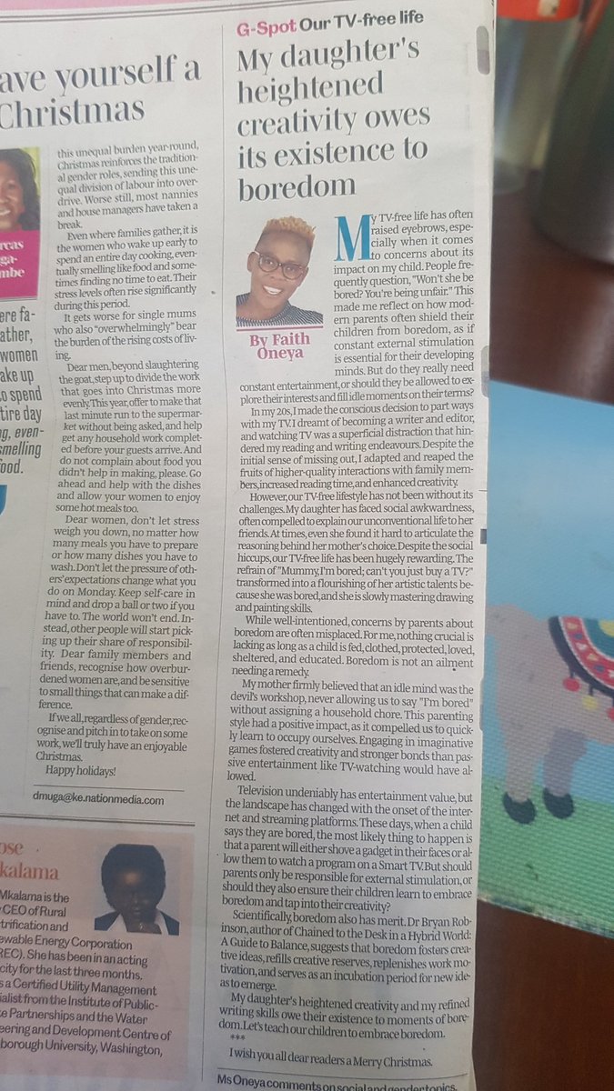 The zombification of kids emanating from excessive use of gadgets and T.V watching cannot be ignored today. Most parents are so quick to ensure their children don't get bored 》》 so no creativity.  Sad state of affairs.
Great article by <a href="/FaithOneya/">Miss Oneya</a>