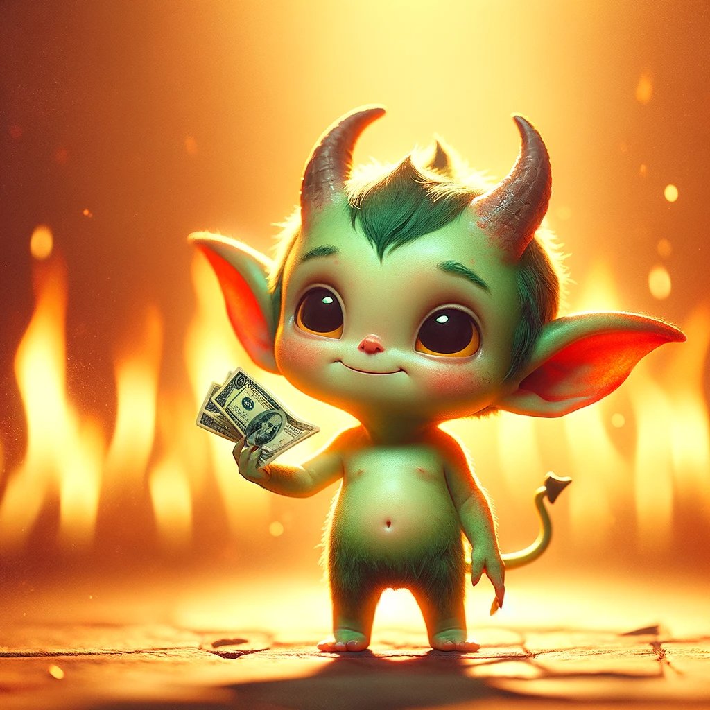 Money is the cosmic joke, my friends. The real punchline? $Hell – the undeniable reality. Time to embrace the diabolical truth. 💰😈