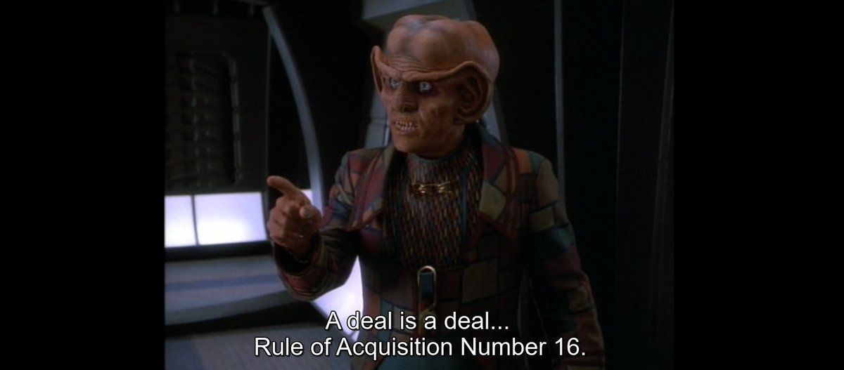 Quiteadeepdive's tweet photo. @BAK4M0N0 @PyjamasRich S02E06. Melora
The 16th Rule of Acquisition https://t.co/WfSnS4DNba