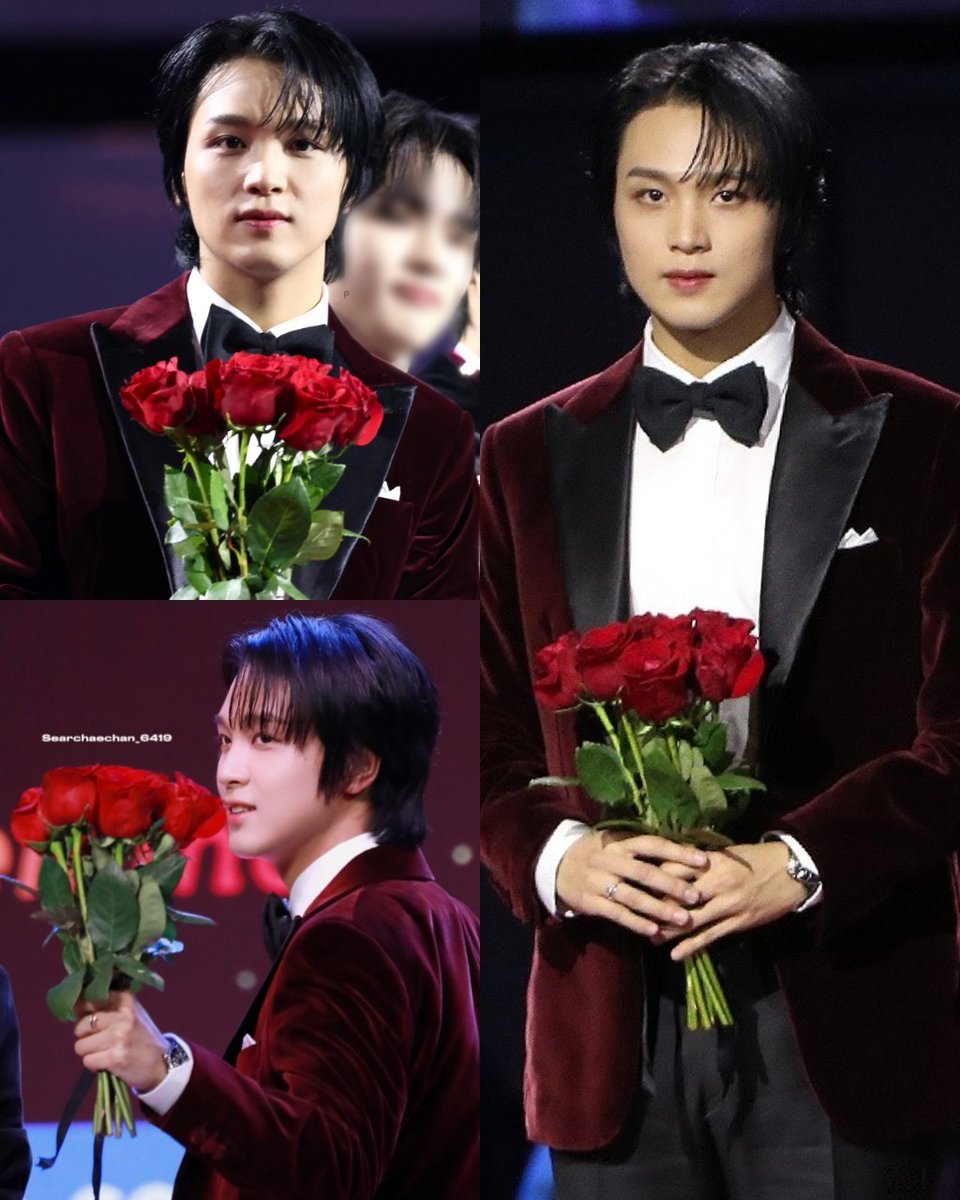 haechan looks so stunning in velvet suit