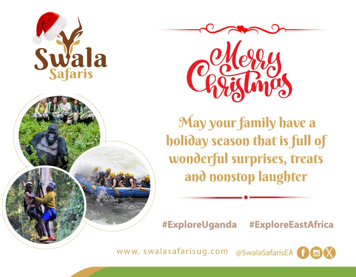 Merry Christmas friends!
Enjoy this festive season with your loved ones! ... Don't forget to #ExploreUganda and #ExploreEastAfrica