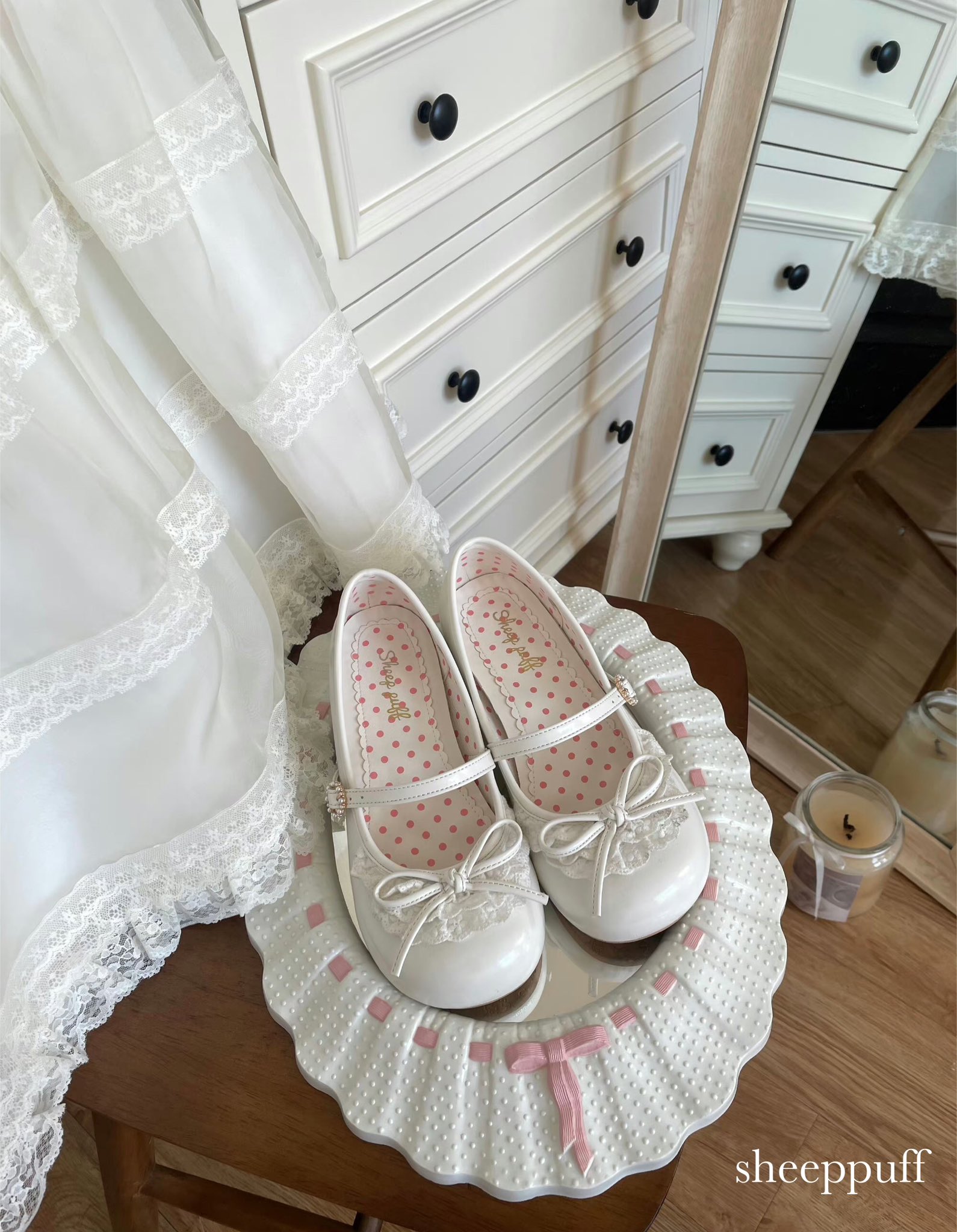 Sheep Puff パンプス　靴　厚底 Sheep Puffプラットフォームシューズ ブラック | tulle