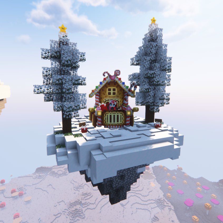 my lil Christmas Island on the <a href="/CottageCraftMod/">CottageCraft Mod</a> SMP 🎄🏠