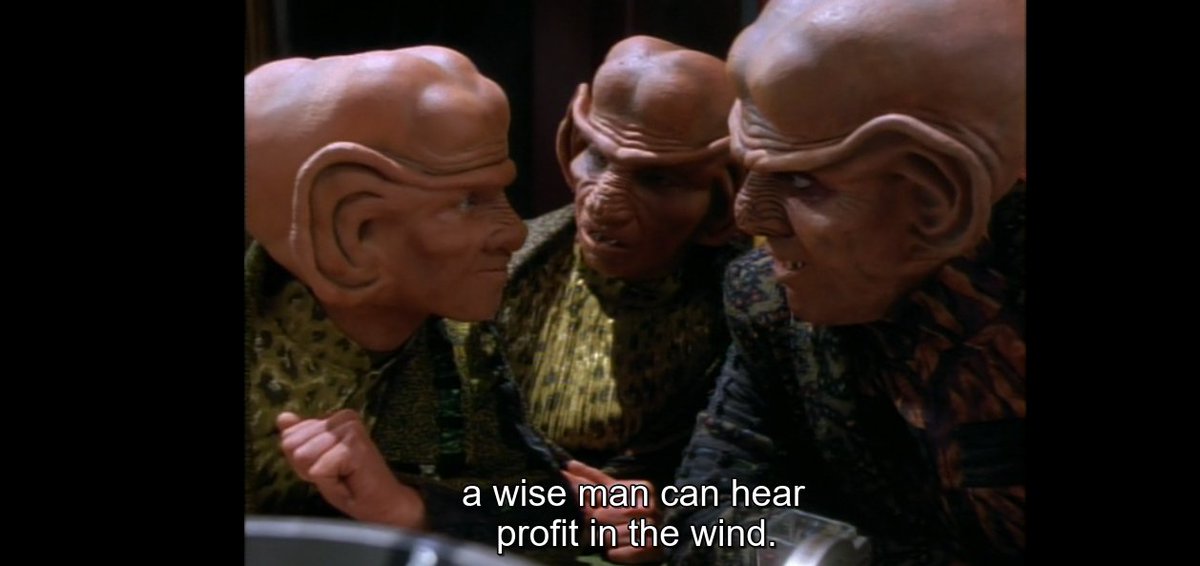 Quiteadeepdive's tweet photo. @BAK4M0N0 @PyjamasRich S02E07. Rules of Acquisition.
The 22nd Rule of Acquisition. https://t.co/XAyYakn6eY