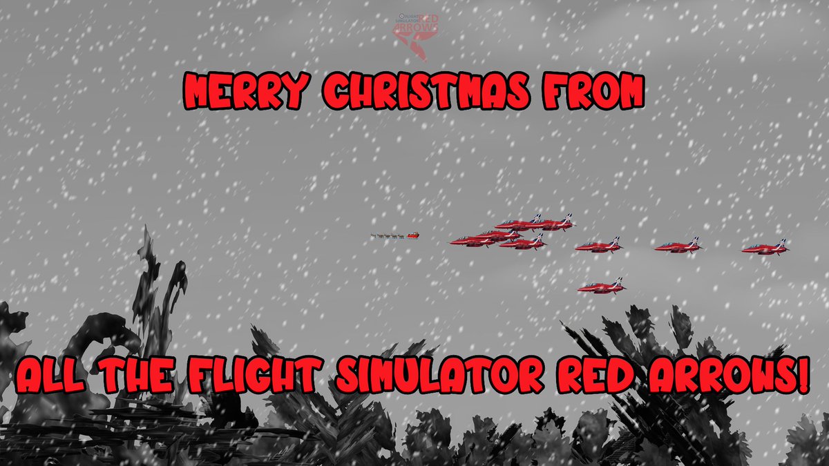 FSRedArrowsltd's tweet photo. Merry Christmas from DCS Flight Simulator Red Arrows! 🎄
As you can see we had a special pilot join us before splitting for our Christmas break! 

Wishing you all a very Merry Christmas and a Happy New Year! https://t.co/RlrLNAS9mY