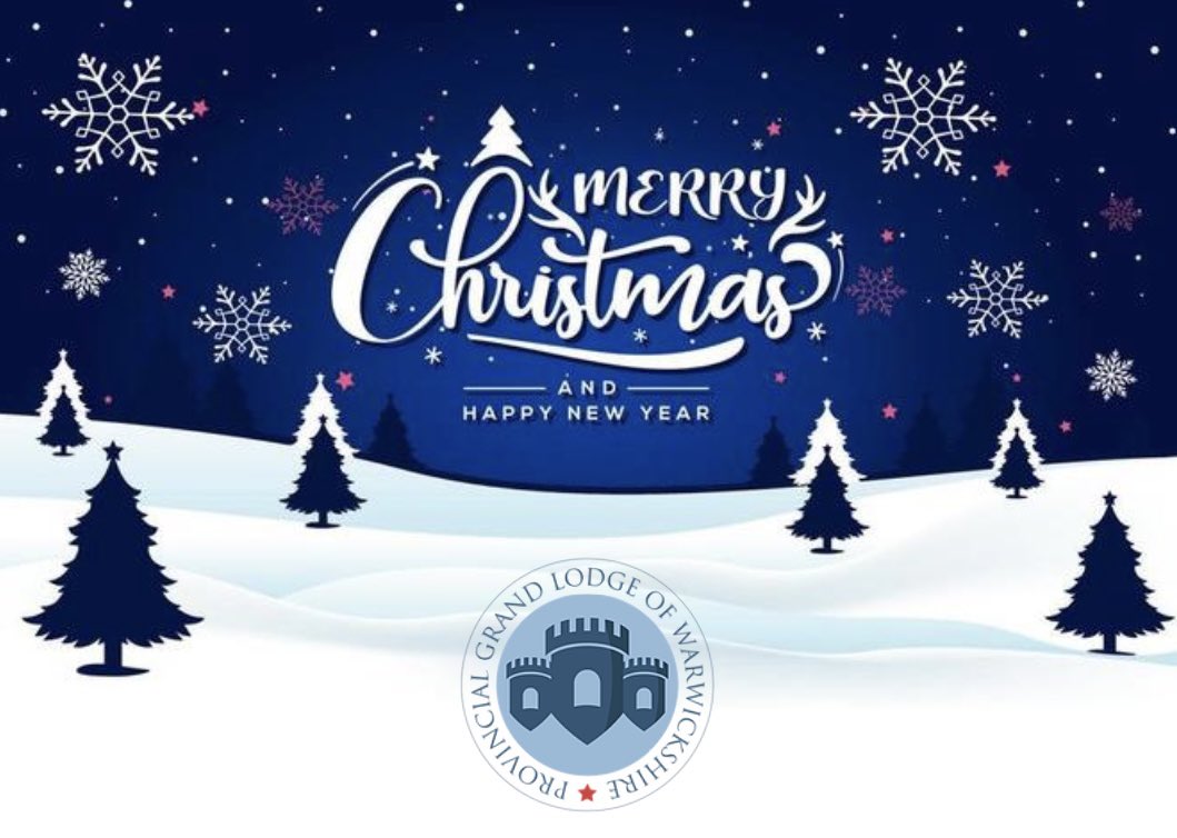 Merry Christmas, Brethren &amp; friends. Wishing you &amp; your families a wonderful Christmas Day, from The RW PGM <a href="/philhall43/">Phil Hall</a> and all at Warwickshire Freemasons 😃🥳🎅🎄🎁🦌🦌🛷☃️❄️📯🎶🍫🍷<a href="/UGLE_GrandLodge/">United Grand Lodge of England</a>