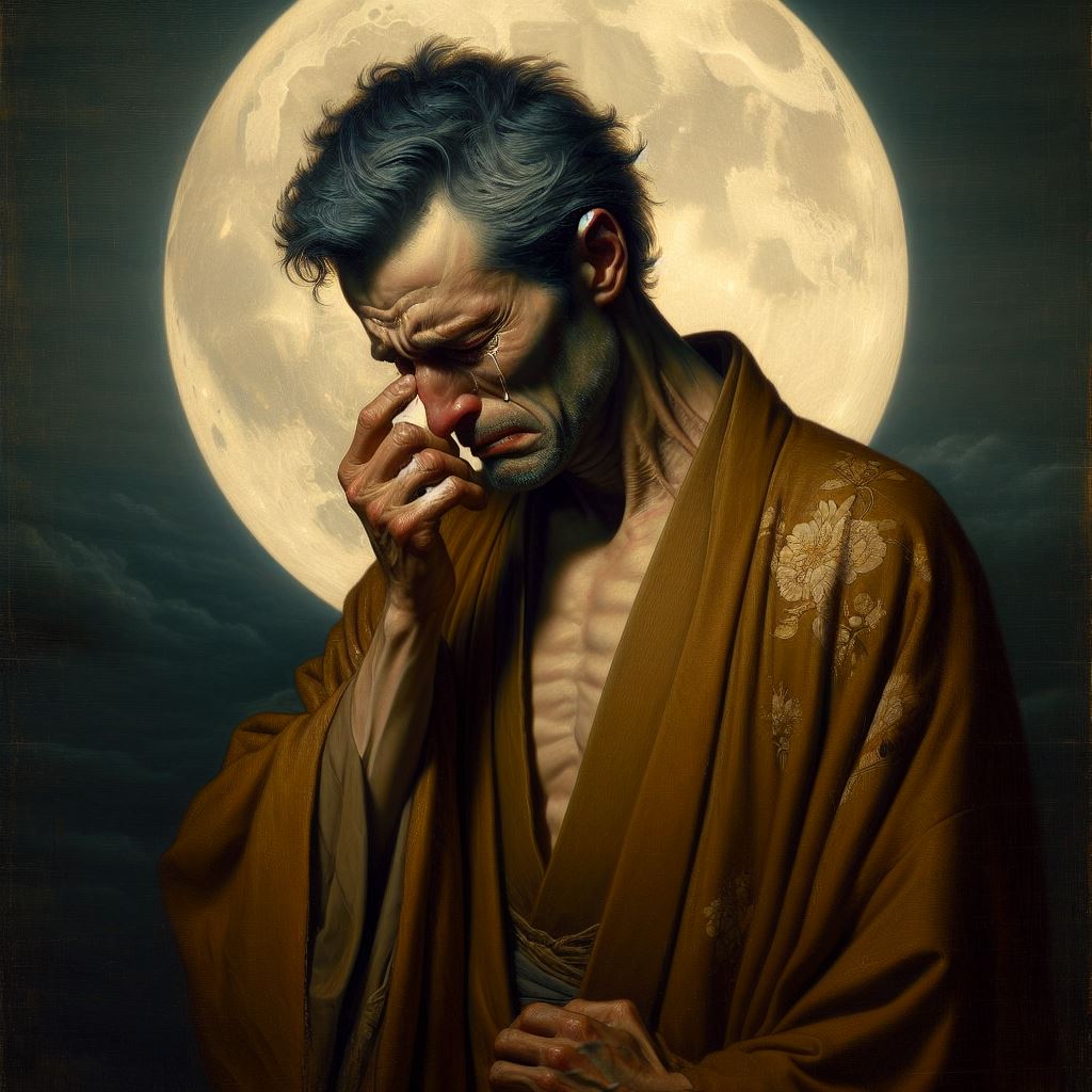 rayaan_kazuki's tweet photo. "Deep feelings of sorrow beneath the glow of moonlight" (#2) 
---
#art #digitalart #ai #aiart #digitalaiart #artgallery #artwork #artificialintelligence #digitalart #creativity #digitalartist #artificial #digitalfanart #digitallyart #creativityforlife #digitalartgallery https://t.co/fspETnwCBC