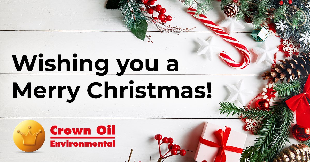 From the Crown Oil Environmental team, we wish you a Merry Christmas and hope that Santa brings you lots of fantastic presents! 🎅🎁