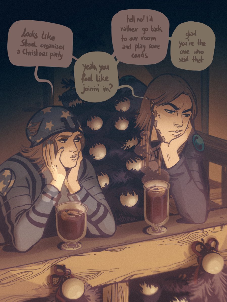 nobodye_e's tweet photo. hah, I forget this platform still exists xD Happy Holidays everyone, have some cowboys! #JJBA #steelballrun #gyjo #kthova https://t.co/CZCzDvrsHc