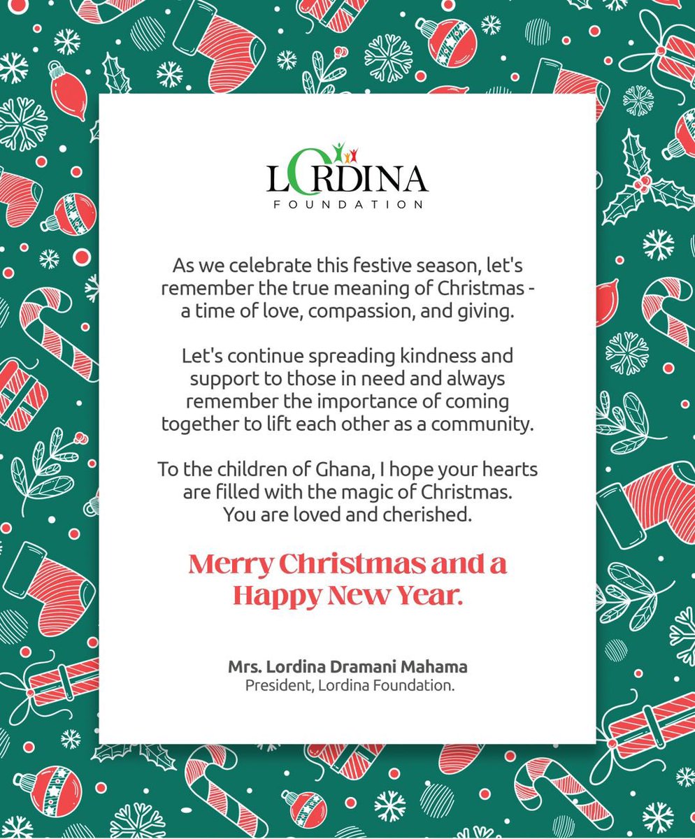 Mama Lodina Foundation season greetings to all. 

<a href="/SUHUYINI1/">SUHUYINI ALHASSAN</a>  , <a href="/radiogold905fm/">Radio Gold 90.5FM</a> and <a href="/JDMahama/">John Dramani Mahama</a>