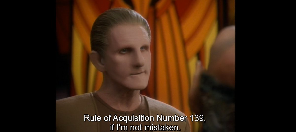 Quiteadeepdive's tweet photo. @BAK4M0N0 @PyjamasRich S02E08. Necessary Evil.
The 139th Rule of Acquisition. https://t.co/hwjtPrwiog