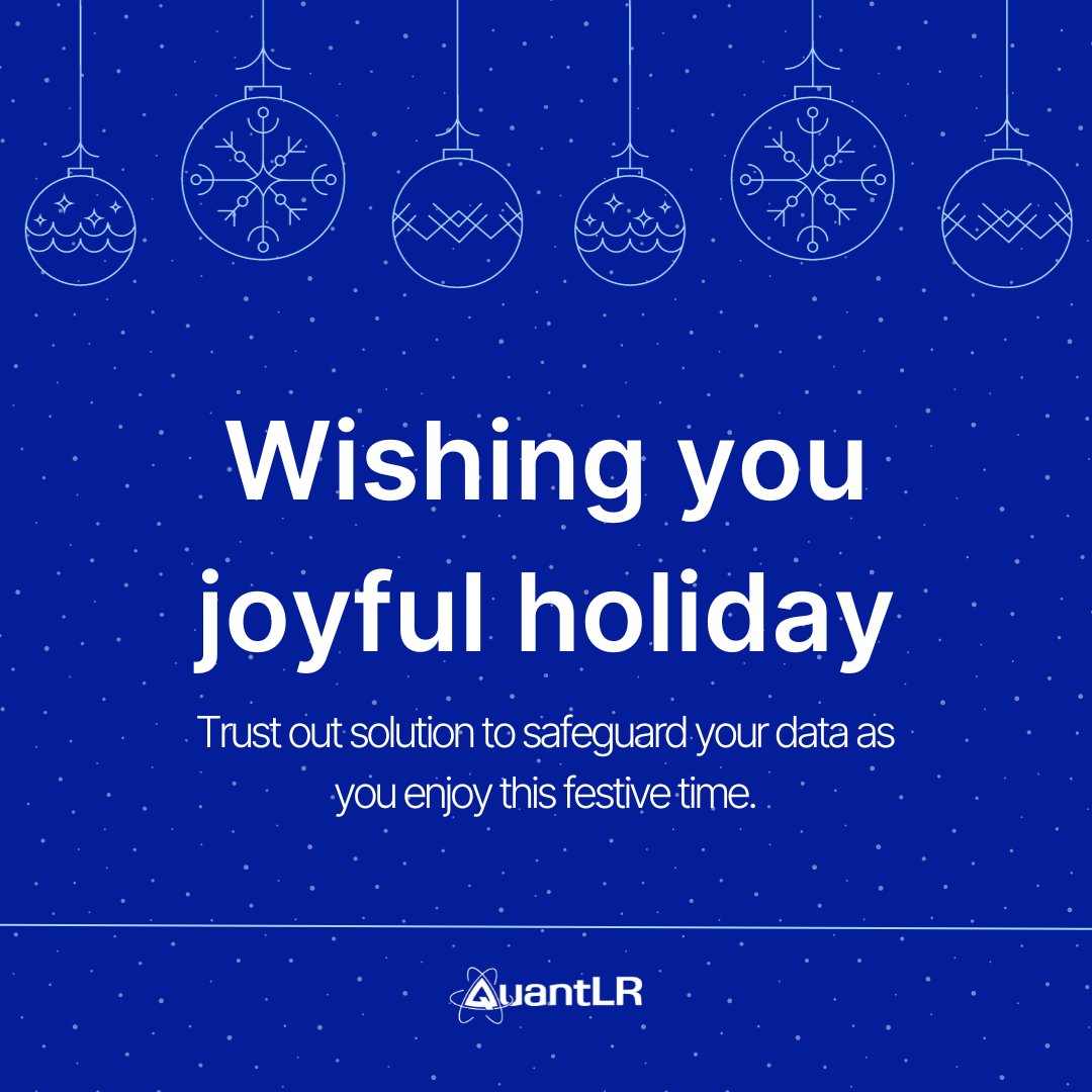 As we celebrate this festive season, we at QuantLR want to express our heartfelt gratitude to you, our valued partners, clients, and community. 

Wishing you a joyful holiday season filled with warmth, happiness, and cherished moments.