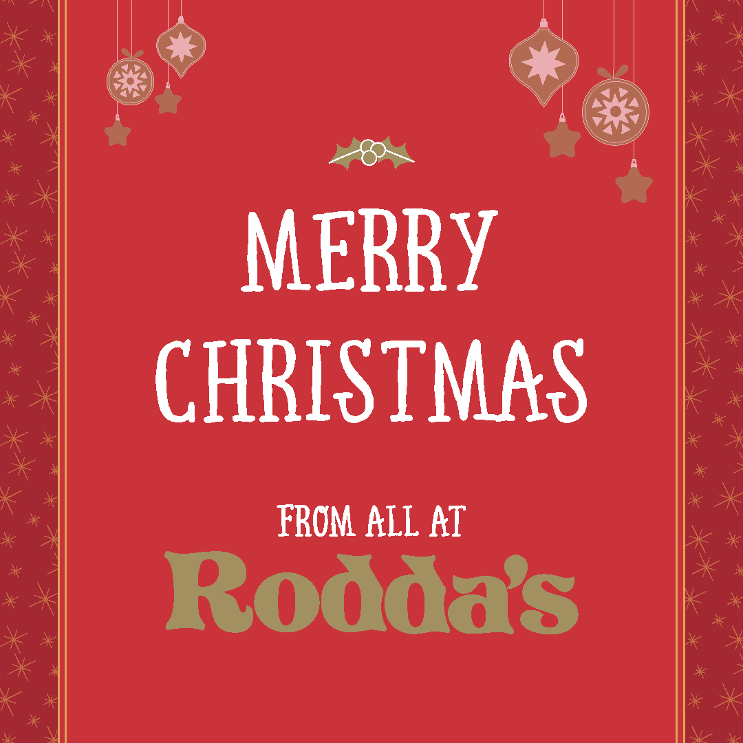 Merry Christmas from all at Rodda's - we hope you all have a festive filled day!