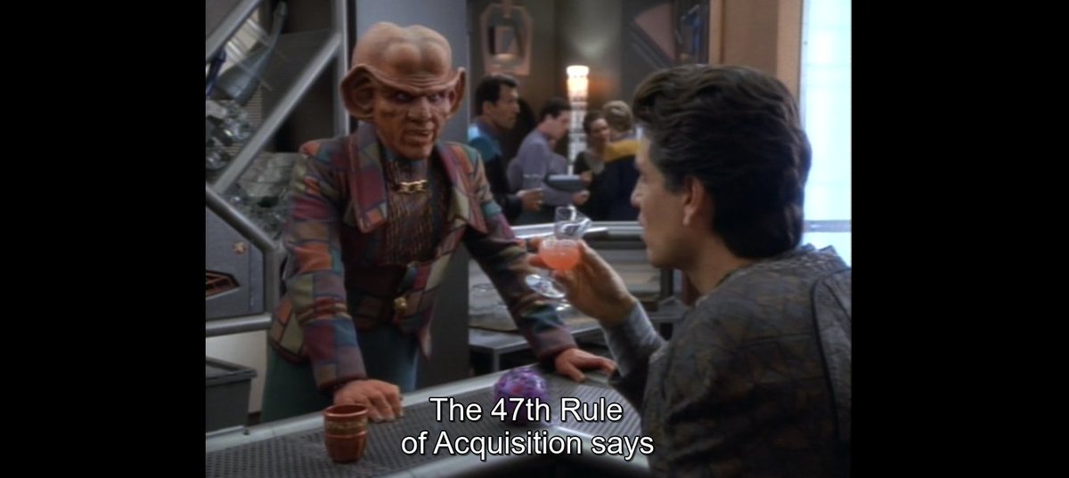 Quiteadeepdive's tweet photo. @BAK4M0N0 @PyjamasRich S02E011. Rivals
The 47th Rule of Acquisition. https://t.co/hxkSBM7byI