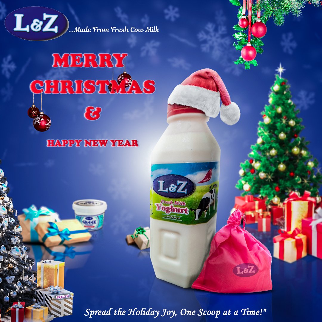 landz_fresh's tweet image. Indulge in the sweetness of the season with our yoghurt delights!🎄
Merry Christmas, yoghurt lovers! May your day be as creamy and delightful as our yoghurts☺️🥛🐄.

#merrychristmas
#landzyoghurts
#christmasindulgence #christmasyoghurt #christmas