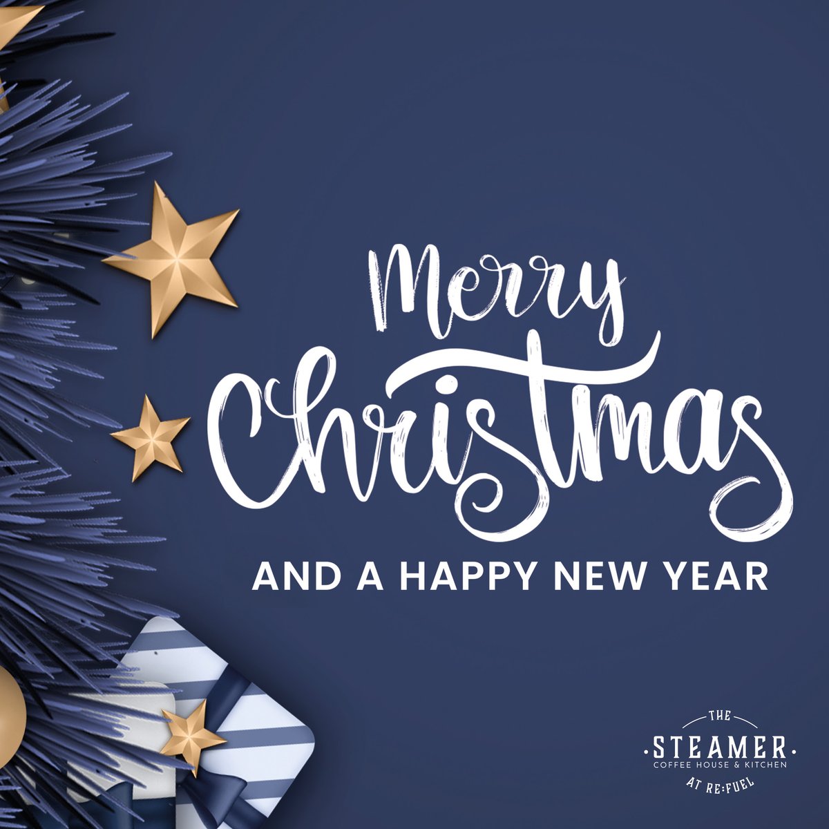 SteamerHouse's tweet photo. From all of us at The Steamer, warmest wishes for a joyful and magical Christmas! 🎄🥳

May your day be filled with laughter, delicious treats, and heartwarming moments with loved ones. 

Just a reminder that we re-open on the 27th of December and look forward to seeing you :) https://t.co/0g2Z5eAjF9