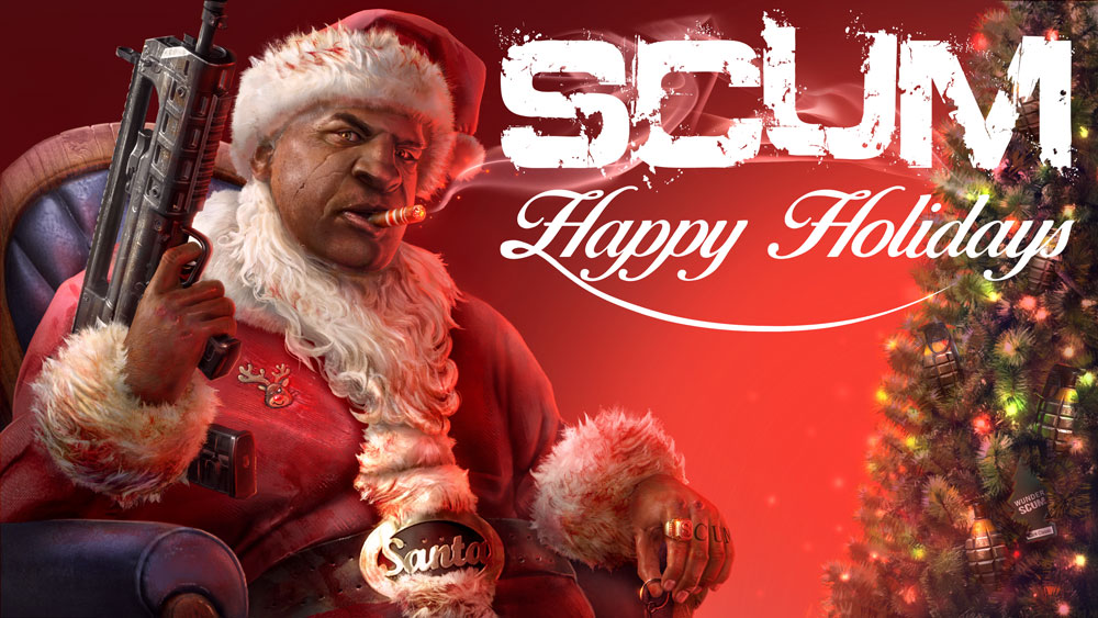 ScumGame's tweet photo. Dear SCUM family!

We wish you a Merry Christmas and Happy Holidays!

#SCUM #Christmas #Surival #NewUpdate https://t.co/RcUEhYPH6c