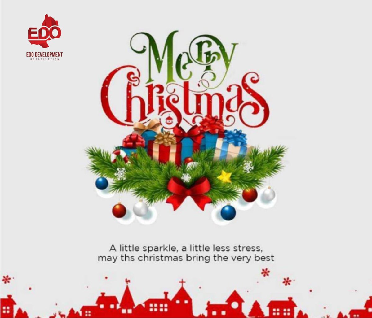 edodevorg's tweet photo. May the blessings of His coming transform our lives, our dear Edo state and the World at large.
To all EDOlites the world over, we wish you a very merry Christmas celebration. Have a lovely one! 🌲❤️❤️🤗
Isélogbe!!
#EdoDevOrg
#MerryChristmas
#EdoDevelopmentOrganisation https://t.co/MiHgOyP07g