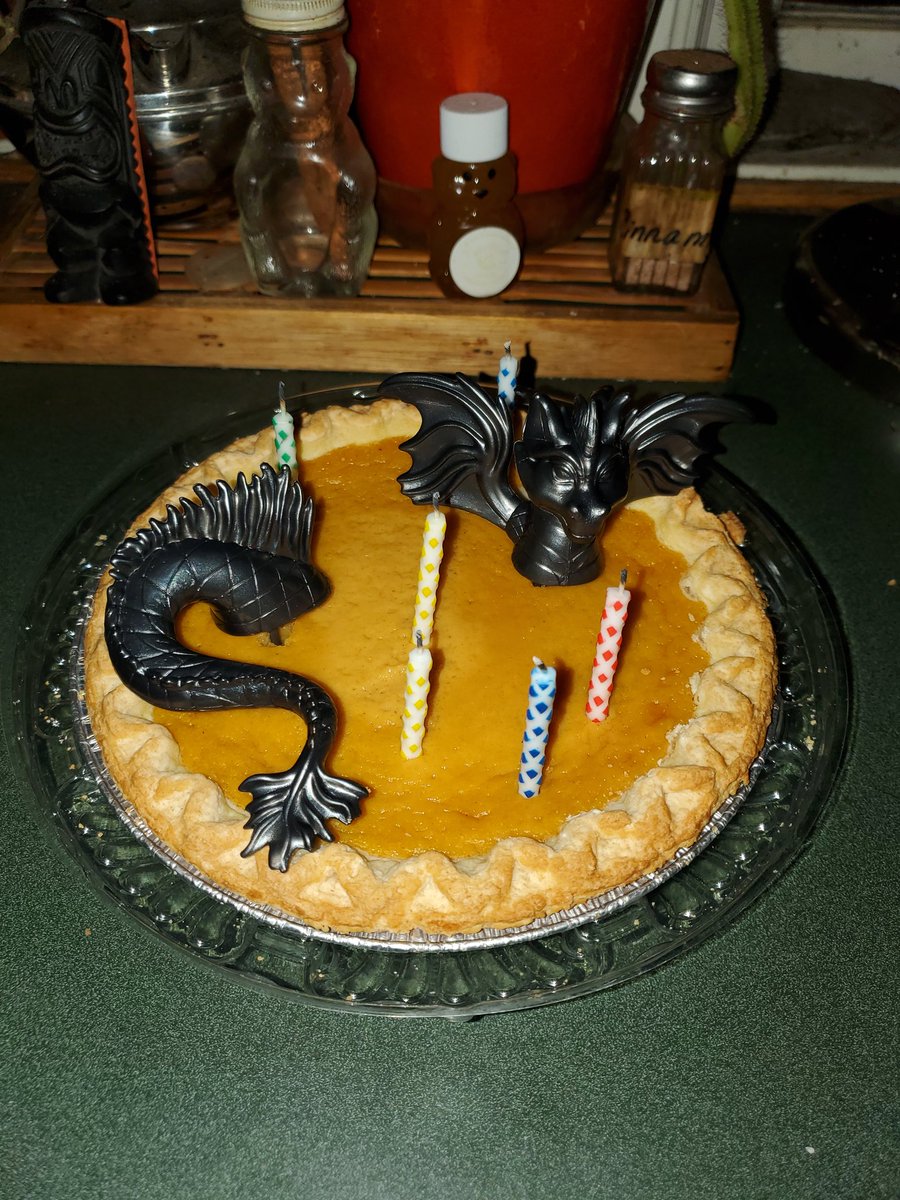 My Christmas eve birthday pie.