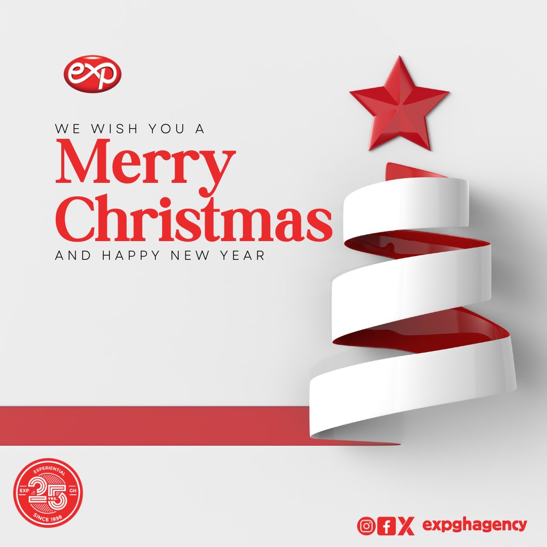 expghagency's tweet photo. May your home be filled with warmth, your heart with love, and your days with moments of pure joy. Merry Christmas 🎁🎄 to you and your loved ones. 🫶
From: Your Favorite Experiential Agency 😌🎄
Swipe for more ➡️
#christmas #merrychristmas #festiveseason #exp #expghana #IAmExp https://t.co/HrrlkKBIl9