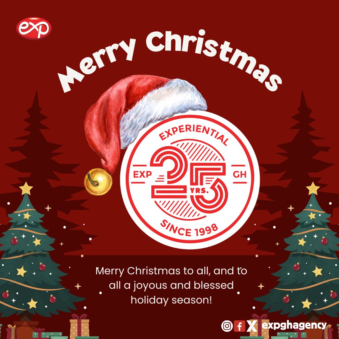 expghagency's tweet photo. May your home be filled with warmth, your heart with love, and your days with moments of pure joy. Merry Christmas 🎁🎄 to you and your loved ones. 🫶
From: Your Favorite Experiential Agency 😌🎄
Swipe for more ➡️
#christmas #merrychristmas #festiveseason #exp #expghana #IAmExp https://t.co/HrrlkKBIl9