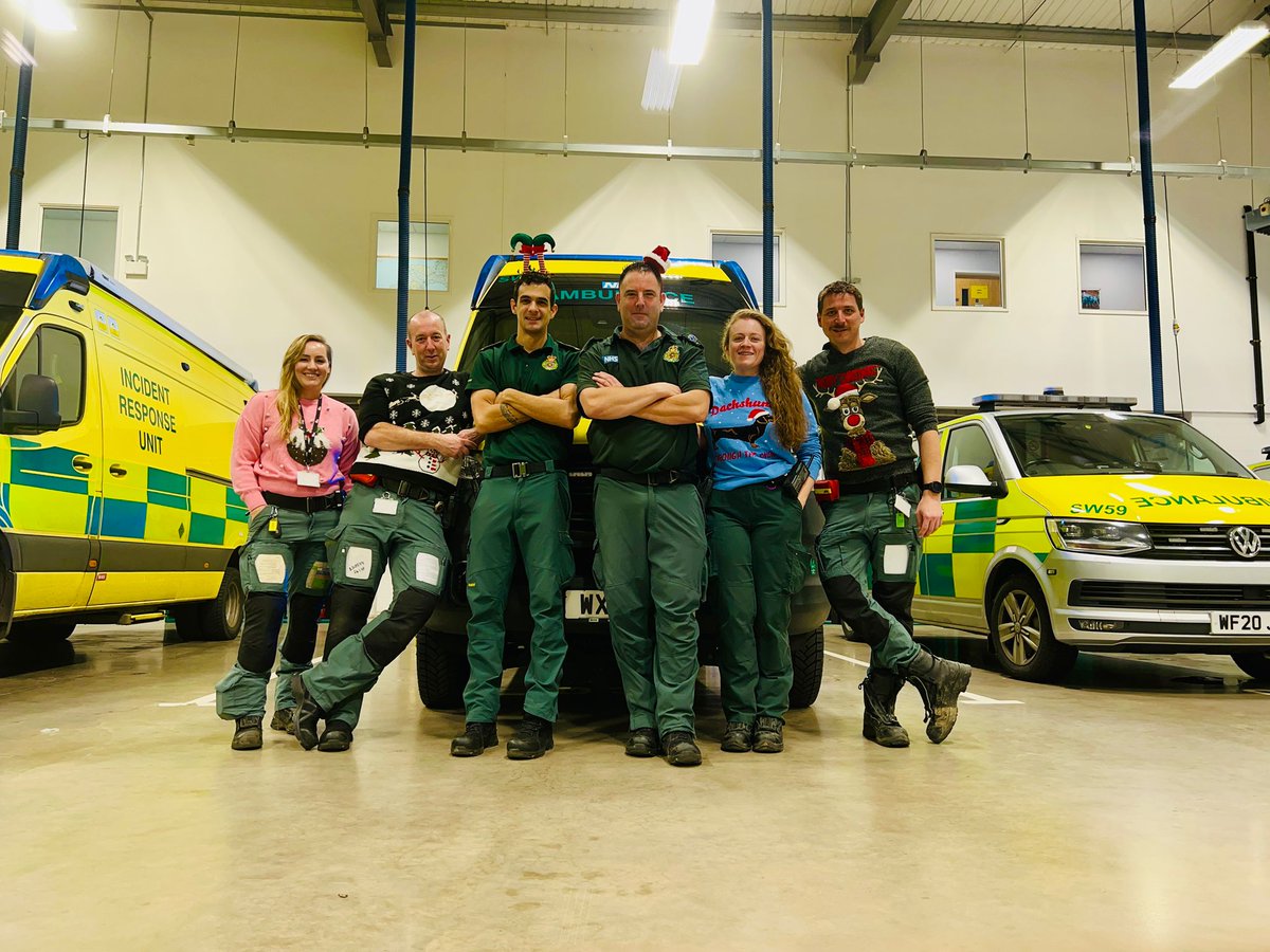 Merry Christmas from @HARTSWASFT Exeter red team, especially to all our colleagues in the #emergencyservices and #NHS who are also working today. Look after each other and get home safely.