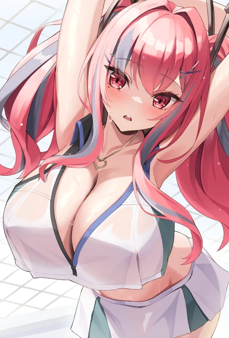 特にクリスマスなイラストはないので、色味が似てるブレマートンで許してください #アズールレーン