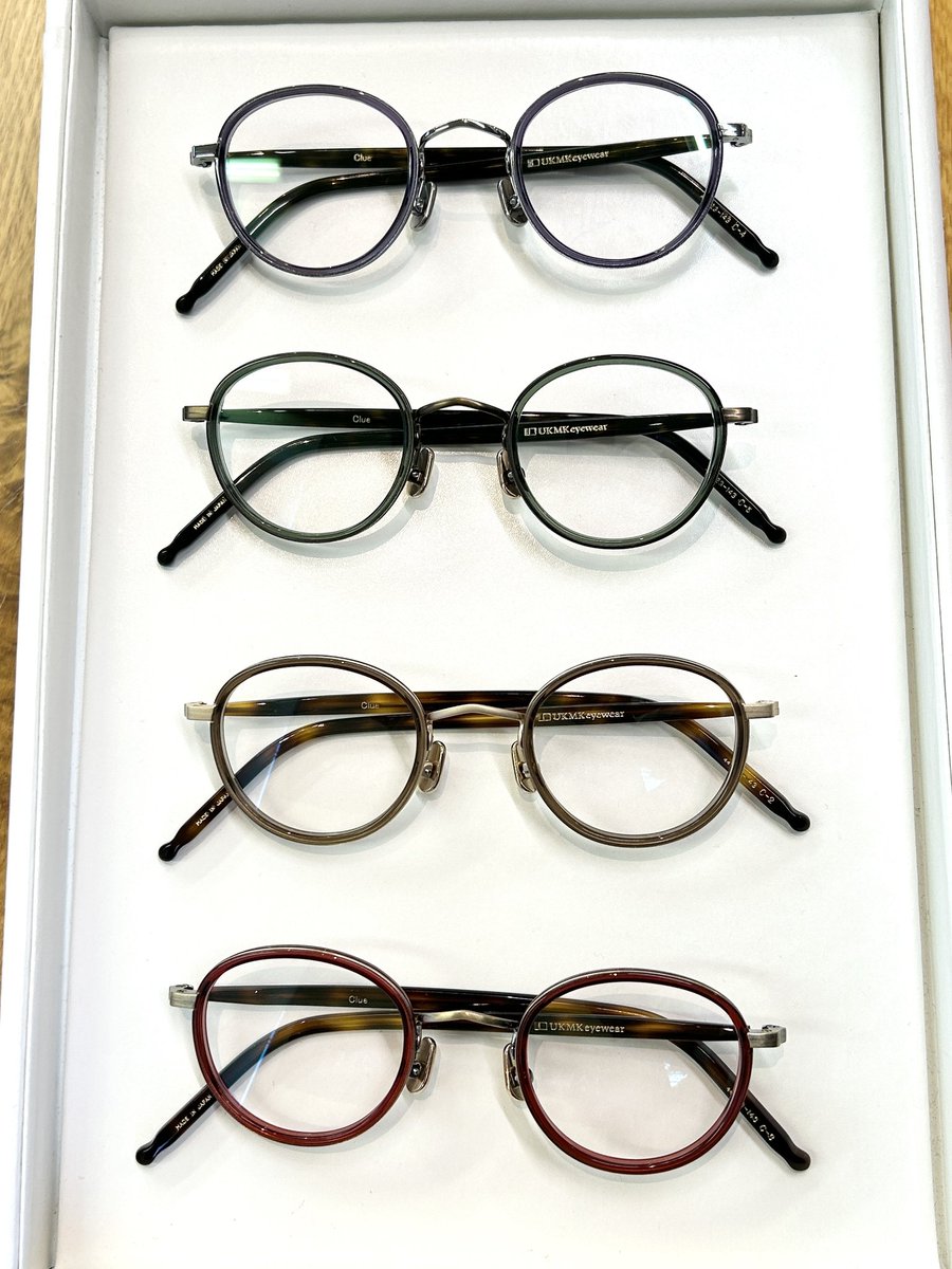 h_tamashimaten's tweet photo. まだまだありますよ!新モデルです✨👓
UKMK
【Clue-2】【Clue-3】【Clue-4】【Clue-5】
プラスチックに挟まれた七宝が施された金属のフレームです。
どのカラーも素敵です🥰
#メガネ #フレーム
#UKMK #ukmk
#メガネのひらまつ玉島店
#倉敷 #岡山 https://t.co/7ieFSS1wLX