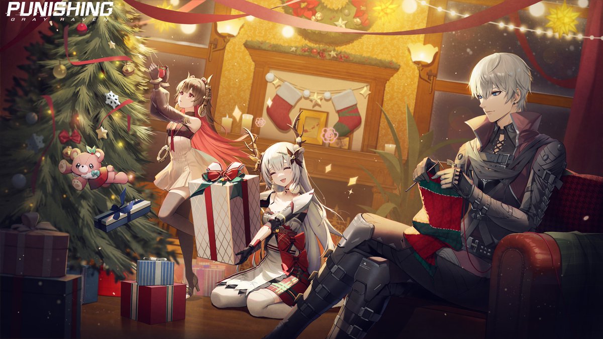 PGR_GLOBAL's tweet photo. A Christmas tree, a few mysterious gifts, and a sweater hand-made by someone.
These are their invitations to you, the only and precious guest tonight.

Merry Christmas, Commandants!
#PunishingGrayRaven #PGR https://t.co/cQZtfYnVDo