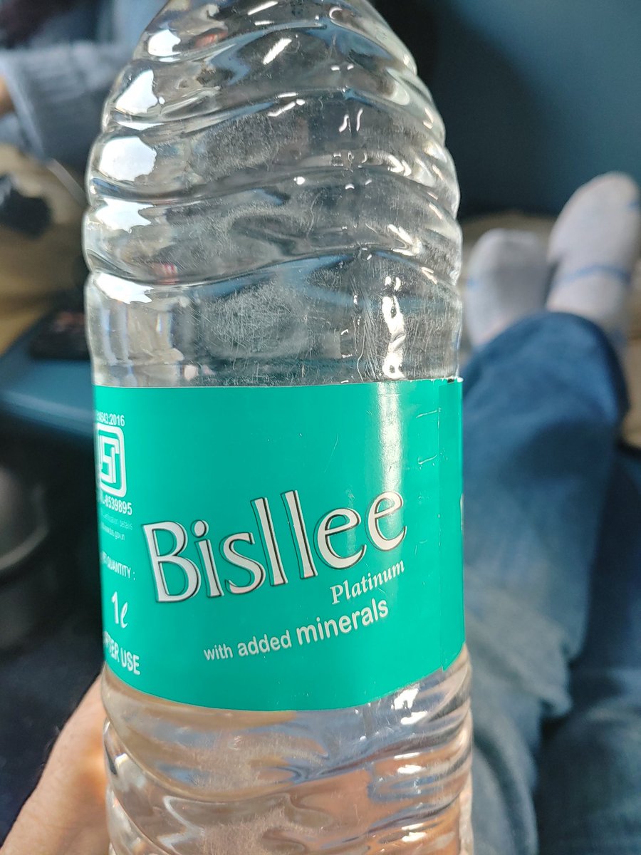 ajaysurjan's tweet photo. @AshwiniVaishnaw 
sir
These duplicate water bottles are being supplied in 22460 Baba Dham expresses by IRCTC Staff. Despite asking, they are not providing bill and are rude when questioned. https://t.co/yud6CZCaGO