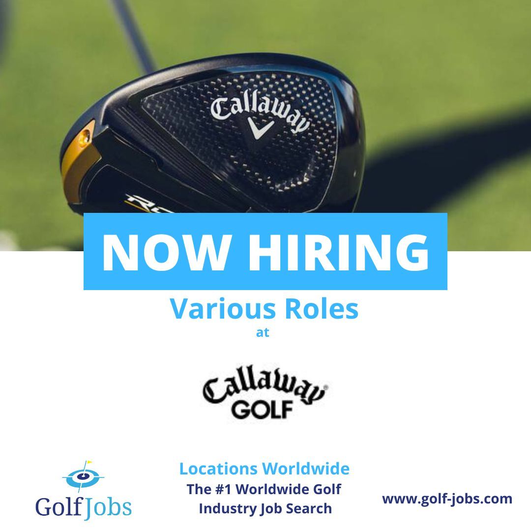 ⛳️JOB ALERT⛳️

Callaway Golf Company is a leader in total performance, premium golf equipment, and active lifestyle products while also being a great place to work!

Callaway is hiring for various roles worldwide.

Take a look at bit.ly/484Yh2O 

#GolfJobs #Callaway