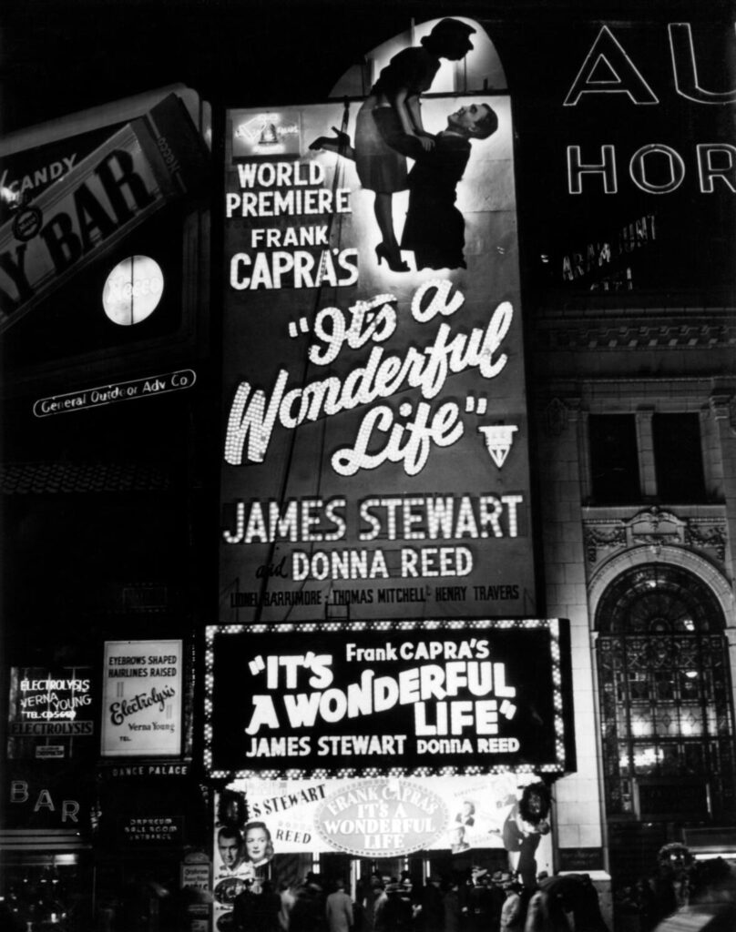 The premiere of 'It's a Wonderful Life' at the Globe Theater in New York City, 1946