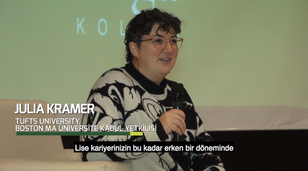 DogaOkullari's tweet photo. Acarkent Kampüsü Uluslararası Bakalorya Diploma öğrencilerimiz, Tufts Unıversity, Boston Ma Üniversite Kabul Yetkilisi Julia Kramer bir araya geldi. Ms. Kramer, üniversitenin akademik çalışmalarını ve kampüsün fiziksel olanaklarını paylaştı. İzlemek için; https://t.co/d4TbnXRaks https://t.co/rABFEsfSJn