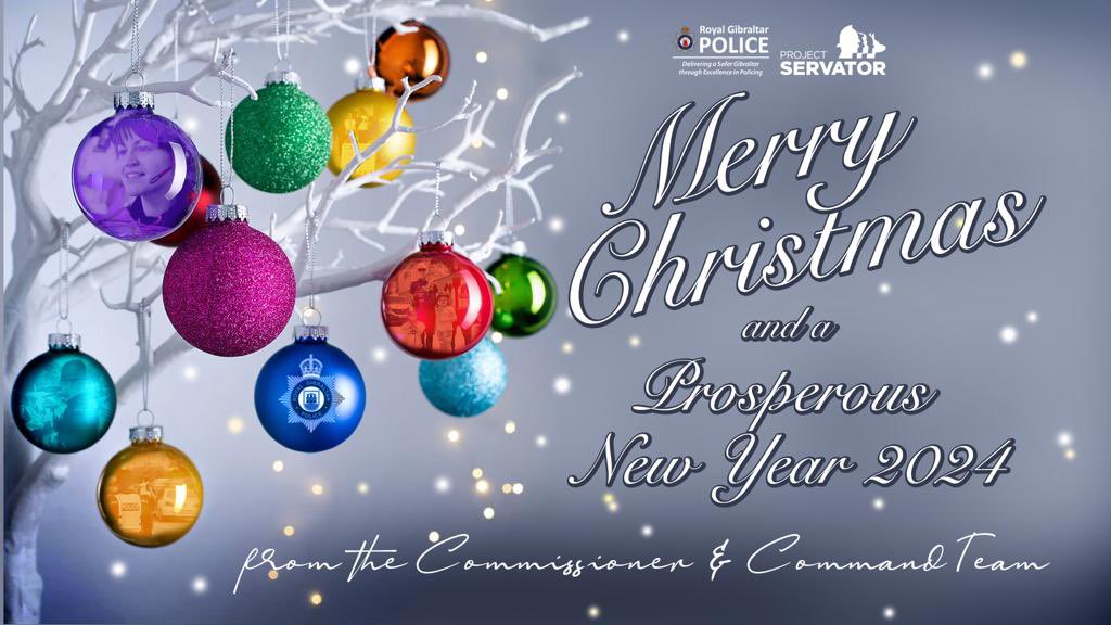 Merry Christmas Everyone. It’s Christmas Day, and @RGPolice officers will be away from their families and friends, working hard to keep #Gibraltar safe. Thank you all for your commitment and dedication.