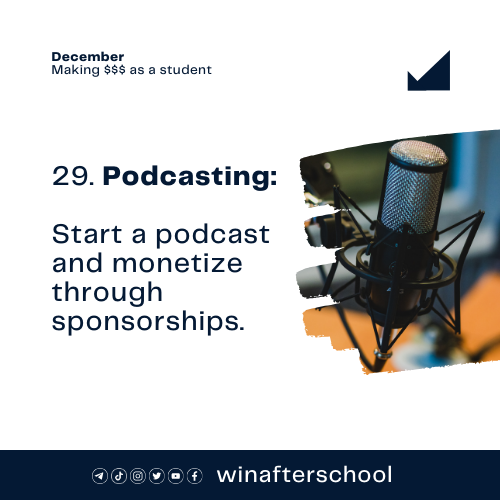 You may not like to write but you like to talk. Here you go. (Just find a way to manage your time around it, so that academics doesn't suffer.)

#winafterschool #student #studentloan #asuu #makingmoneyasastudent #podcasting